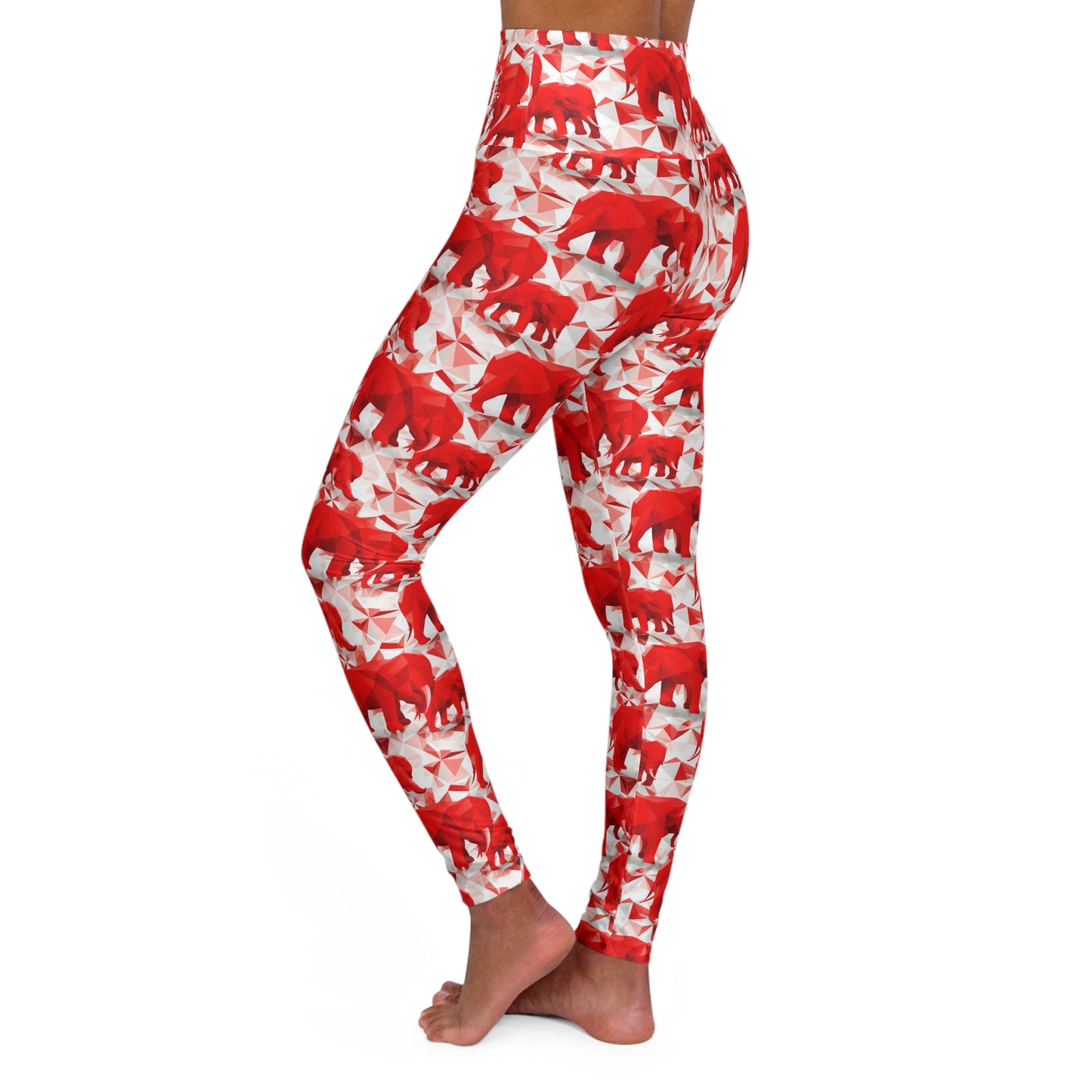 Elephants & Triangles High Waisted Yoga Leggings