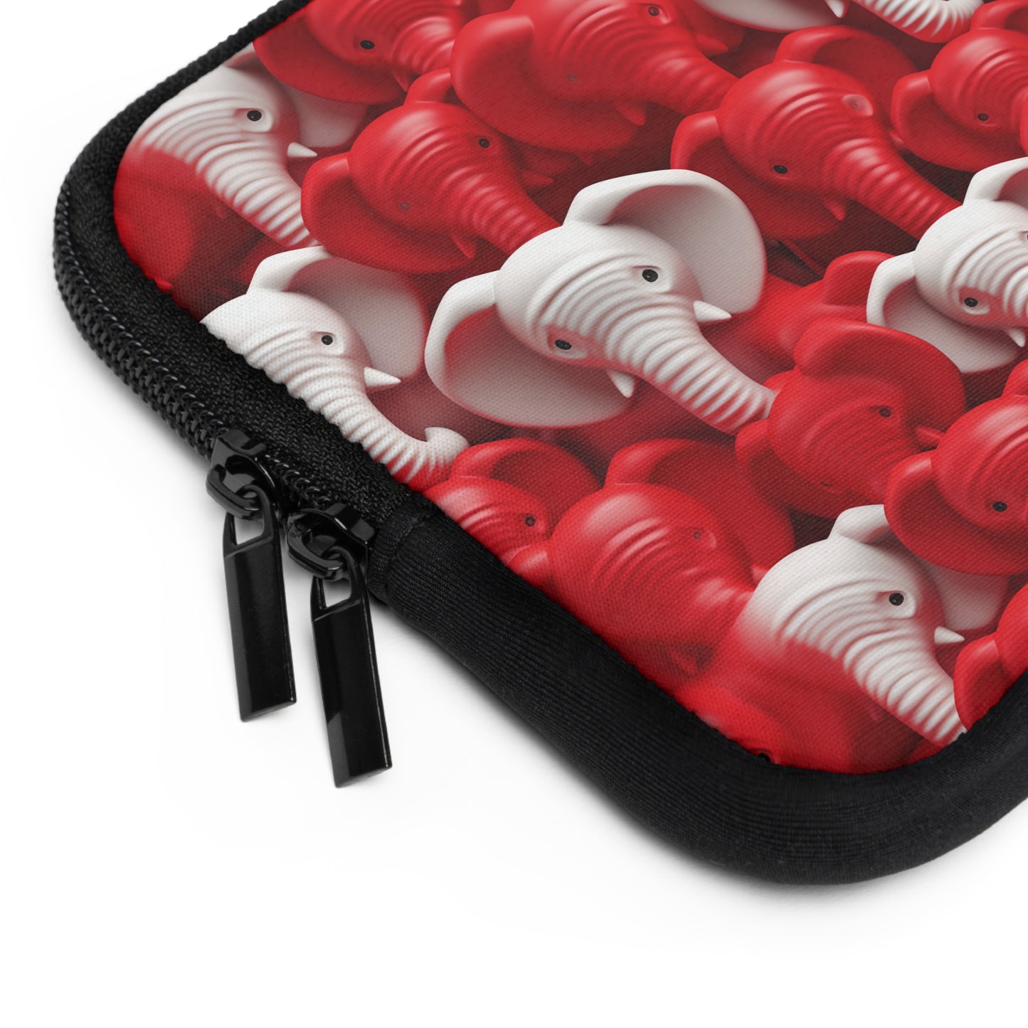 Red & White Elephants Laptop Sleeve