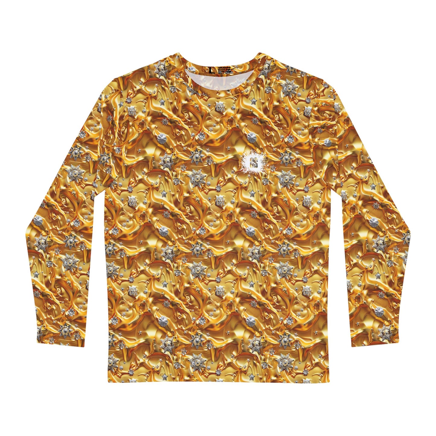 Diamonds & Gold Men's Long Sleeve Shirt