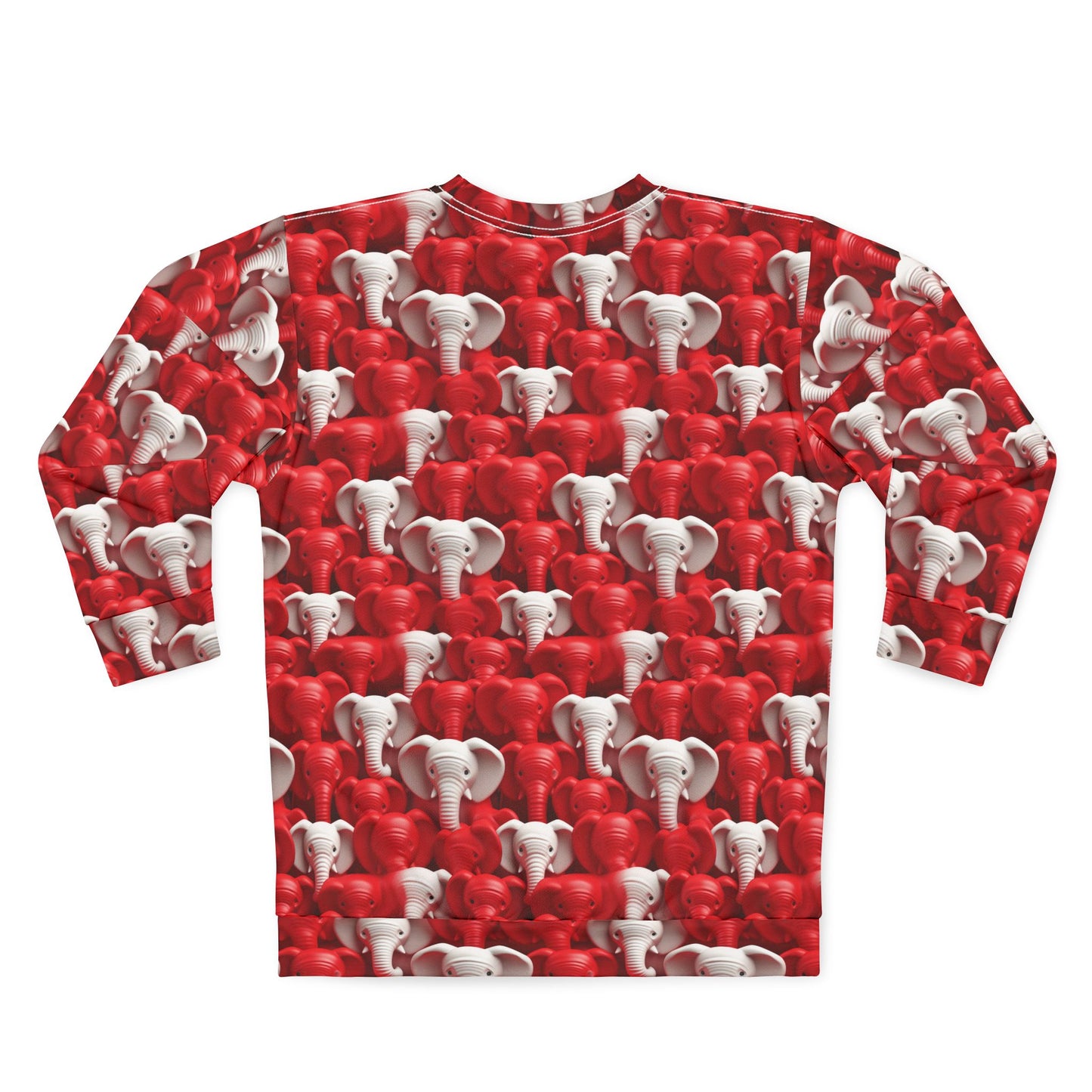 Red & White Elephants Unisex Sweatshirt