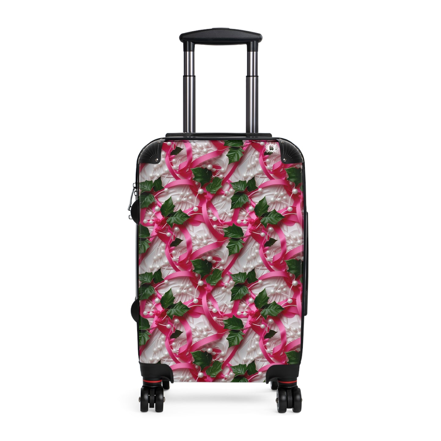 Pink Ribbons, Ivy & Pearls Suitcase