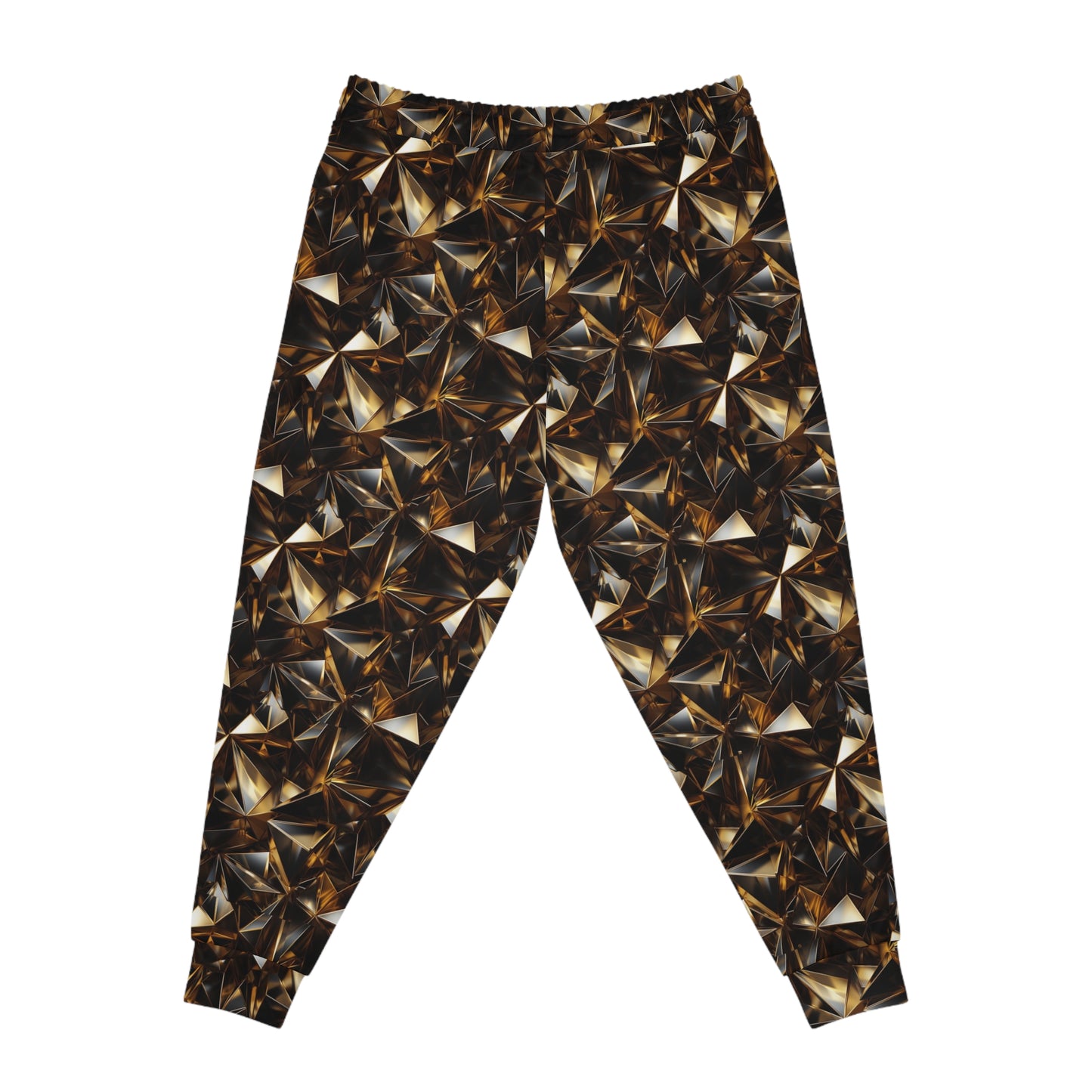 Black & Gold Pyramids Athletic Joggers