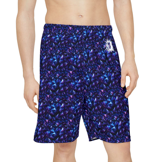 Geometric Purple Men’s Sports Shorts