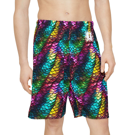 Metallic Reptile Men’s Sports Shorts