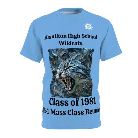 Hamilton High Mass Class Reunion 1981 Unisex Cut & Sew Tee