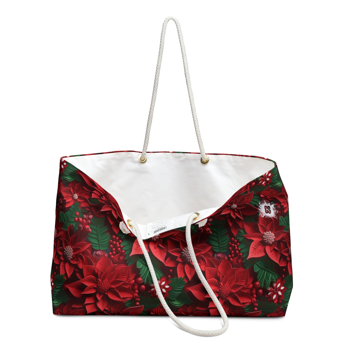 Christmas Leaves Weekender Bag