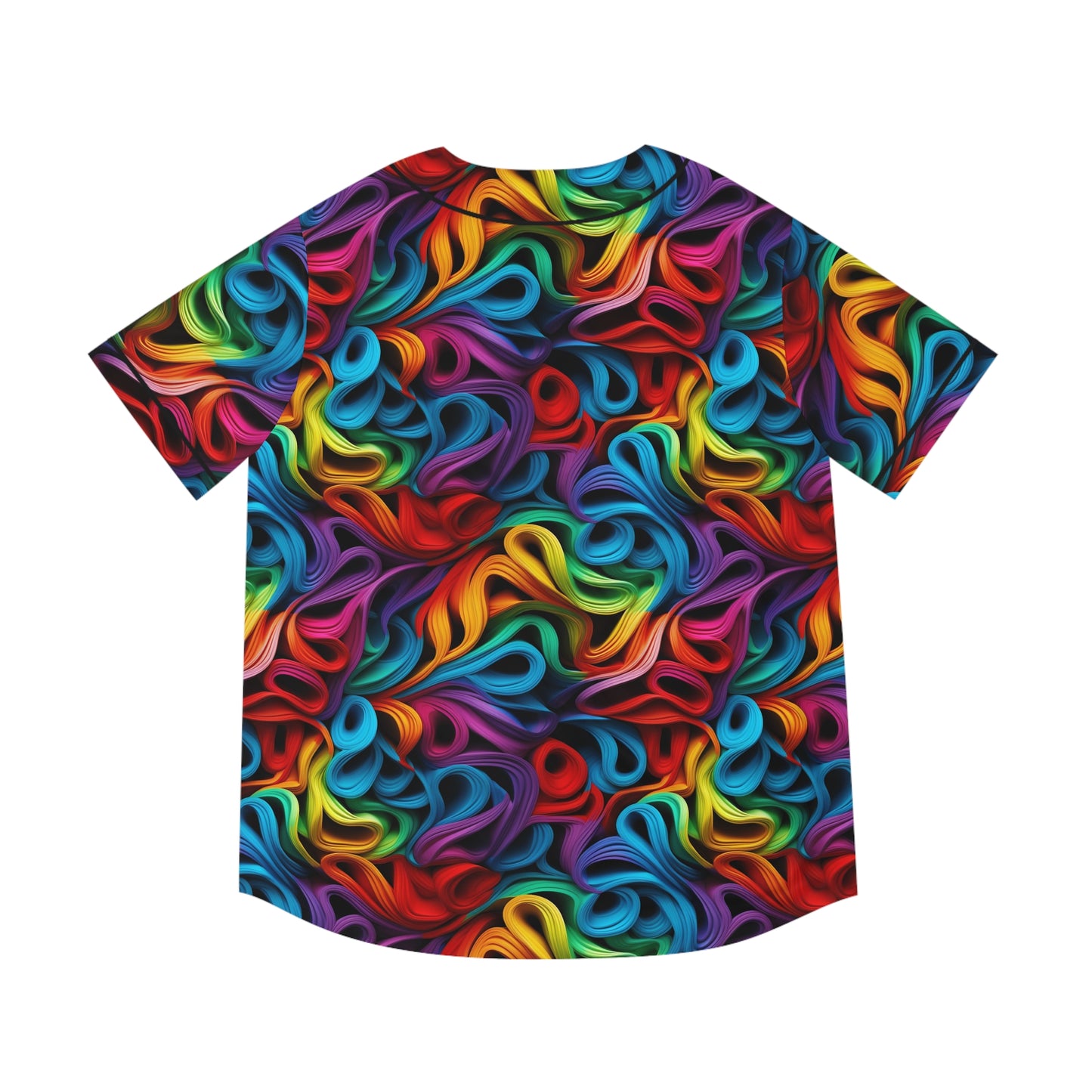 Rubber Band Rainbow Men's Baseball Jersey