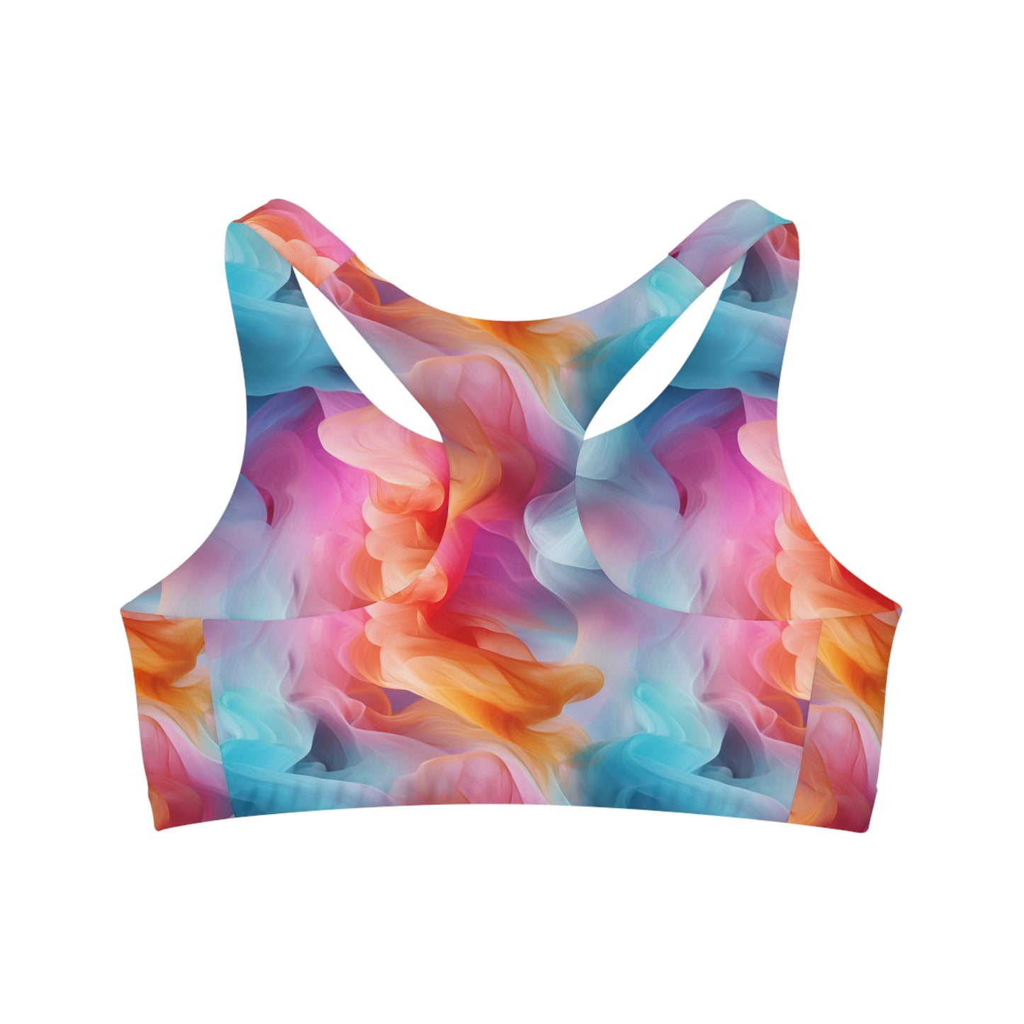 Cotton Candy Smoke Sports Bra