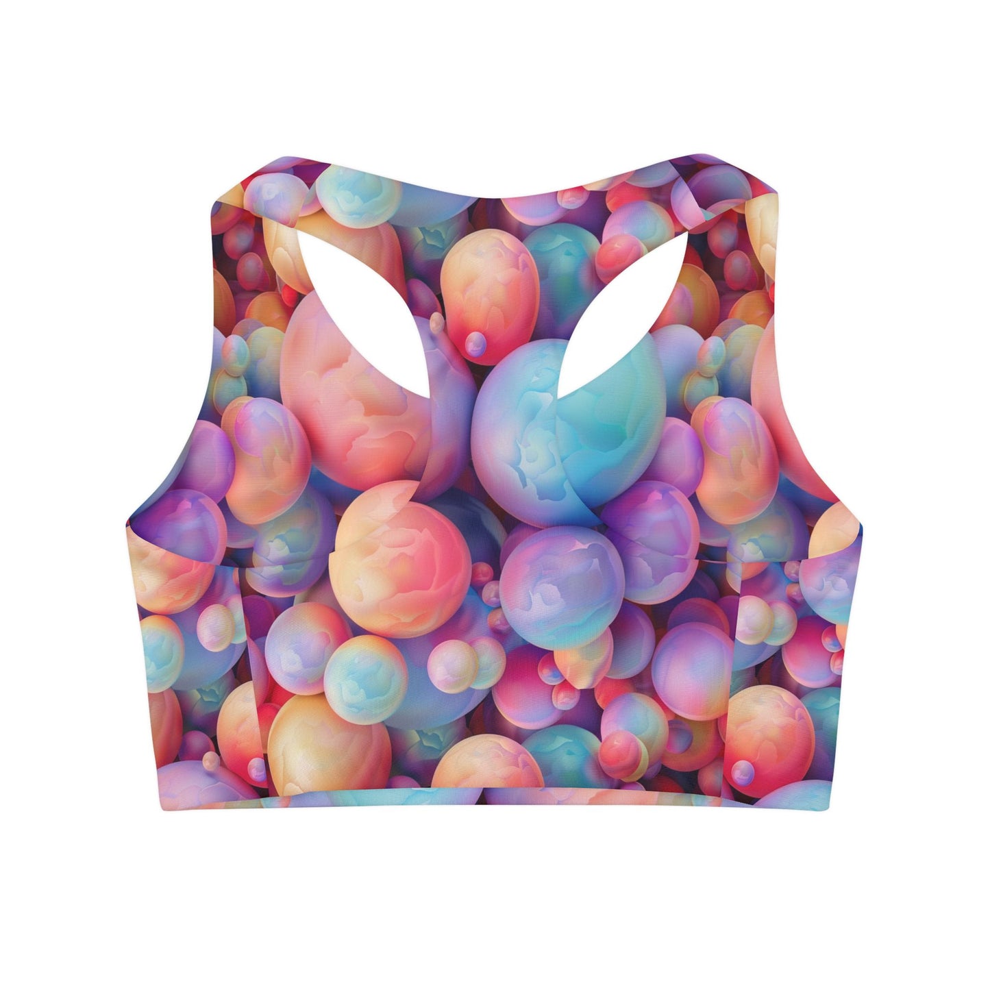 Pastel Jawbreakers Girls' Swimsuit Crop Top