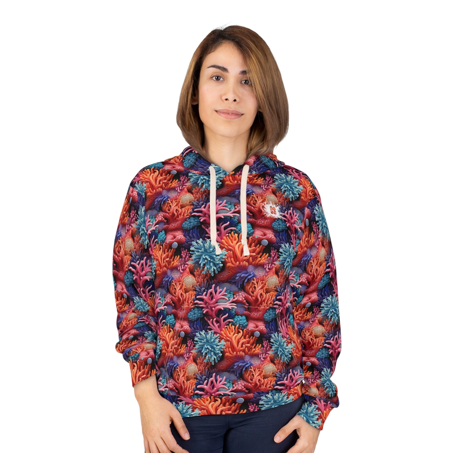 Coral Paradise Unisex Pullover Hoodie