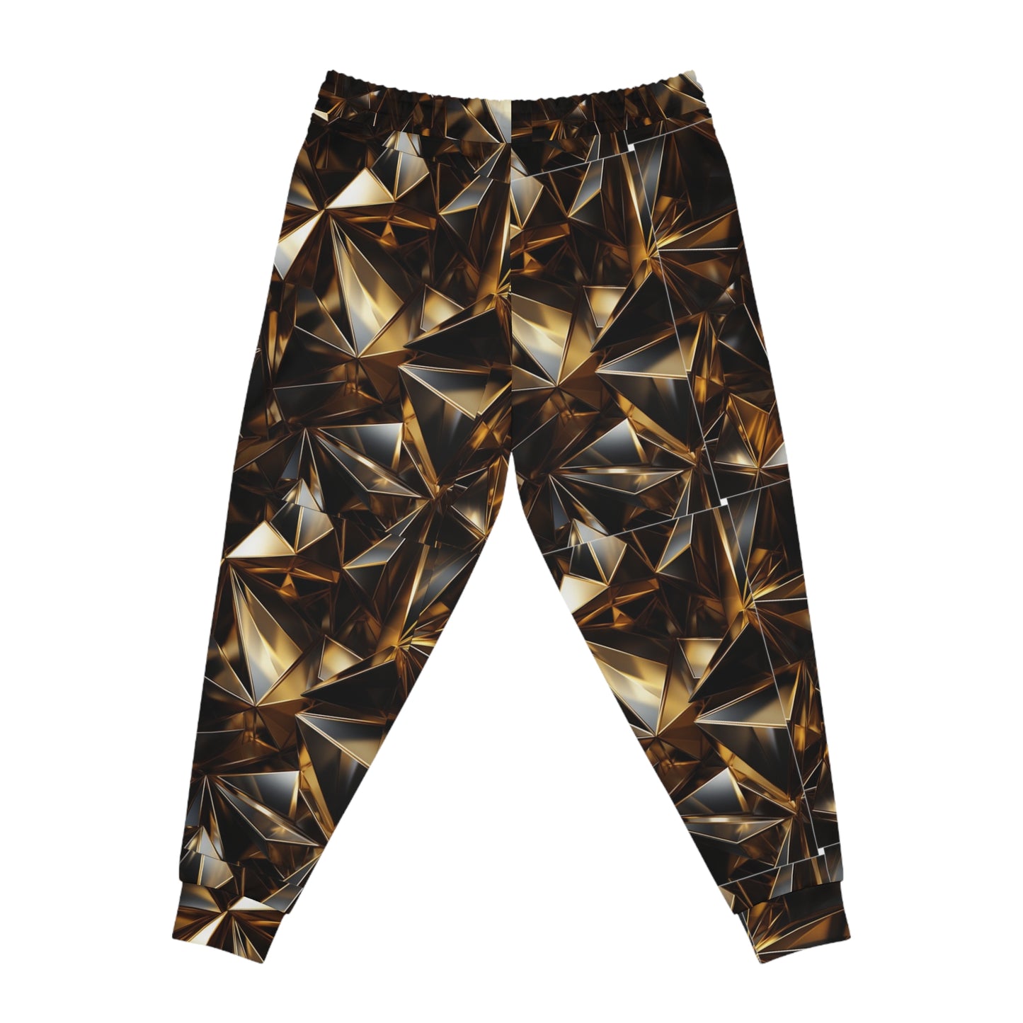 Black & Gold Pyramids Athletic Joggers