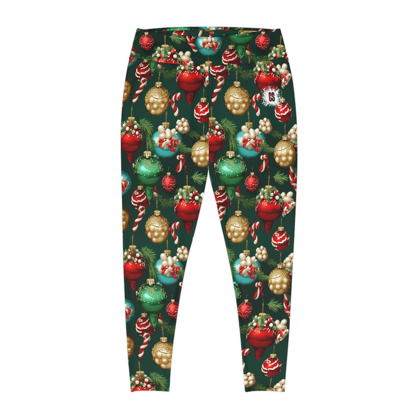 Christmas Ornaments Plus Size Leggings