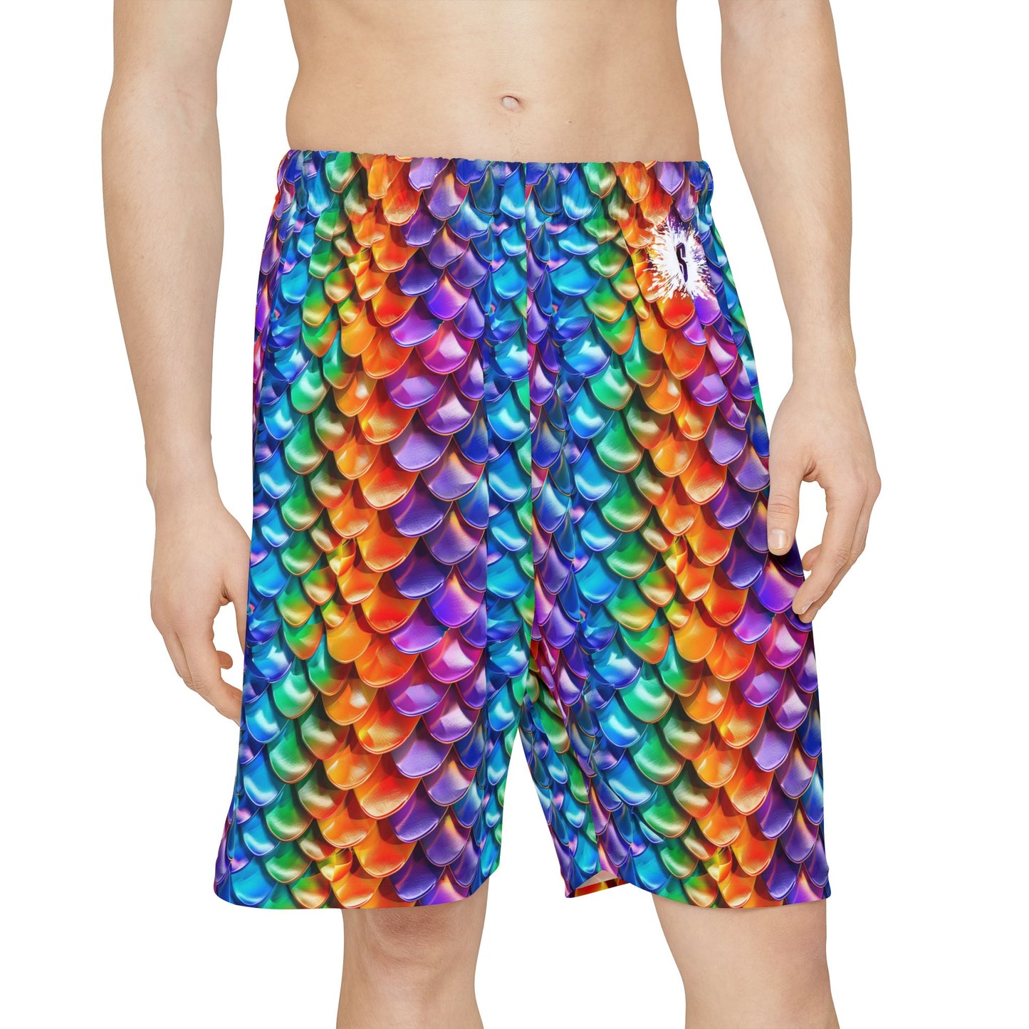 Neon Reptile Men’s Sports Shorts