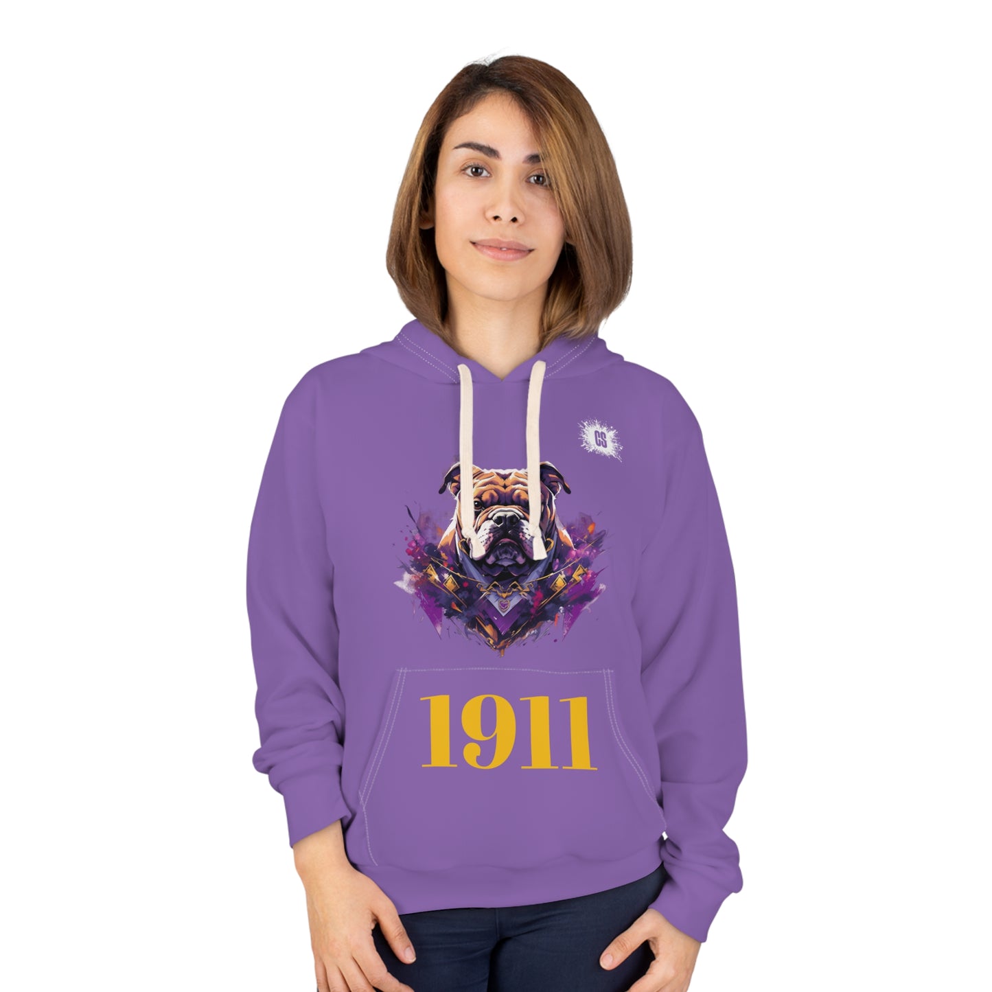 Purple Q-Dog 1911 Unisex Pullover Hoodie