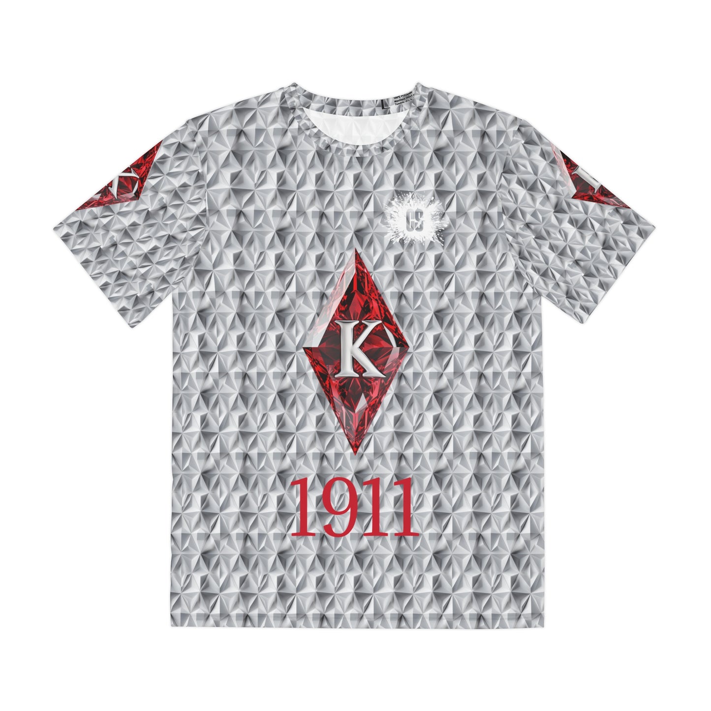 Red Diamond 1911 White Diamond Pat. Men's Polyester Tee