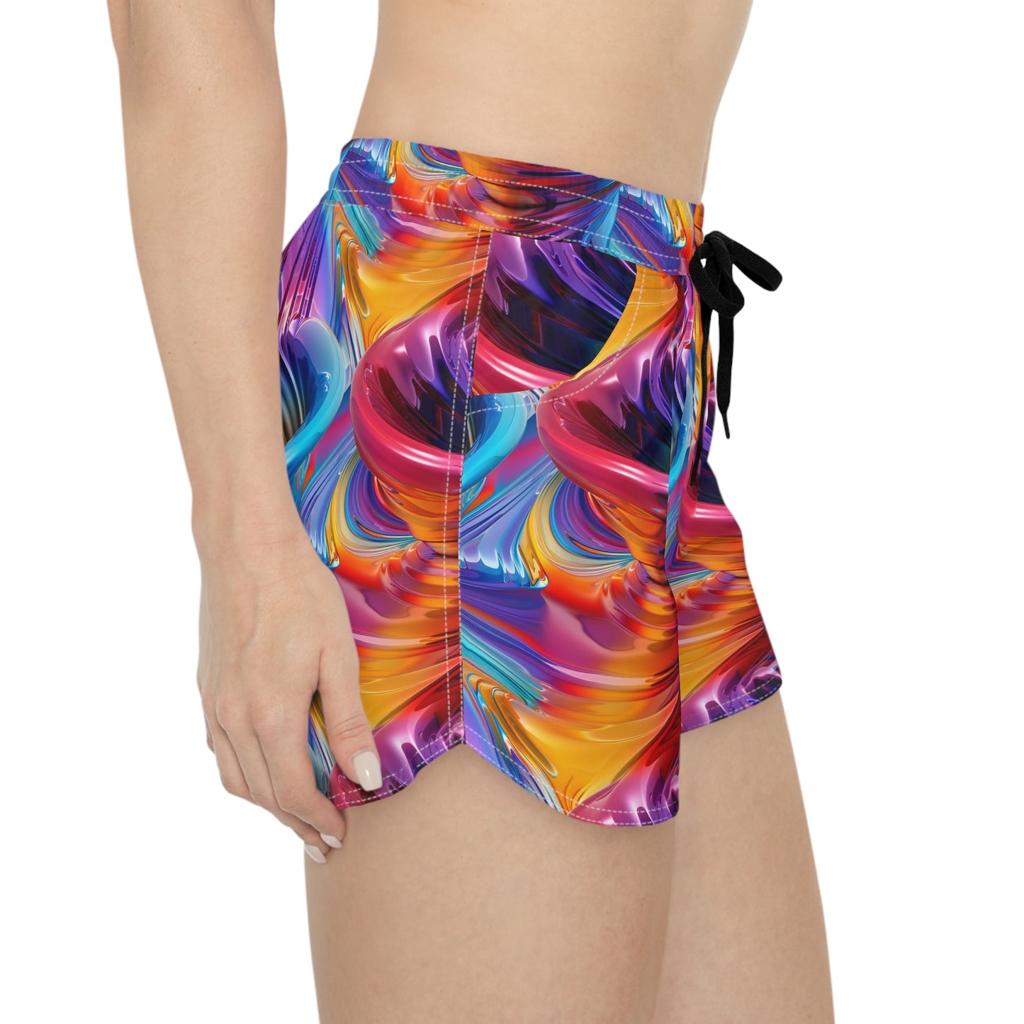 Colorful Cyclone Women's Casual Shorts