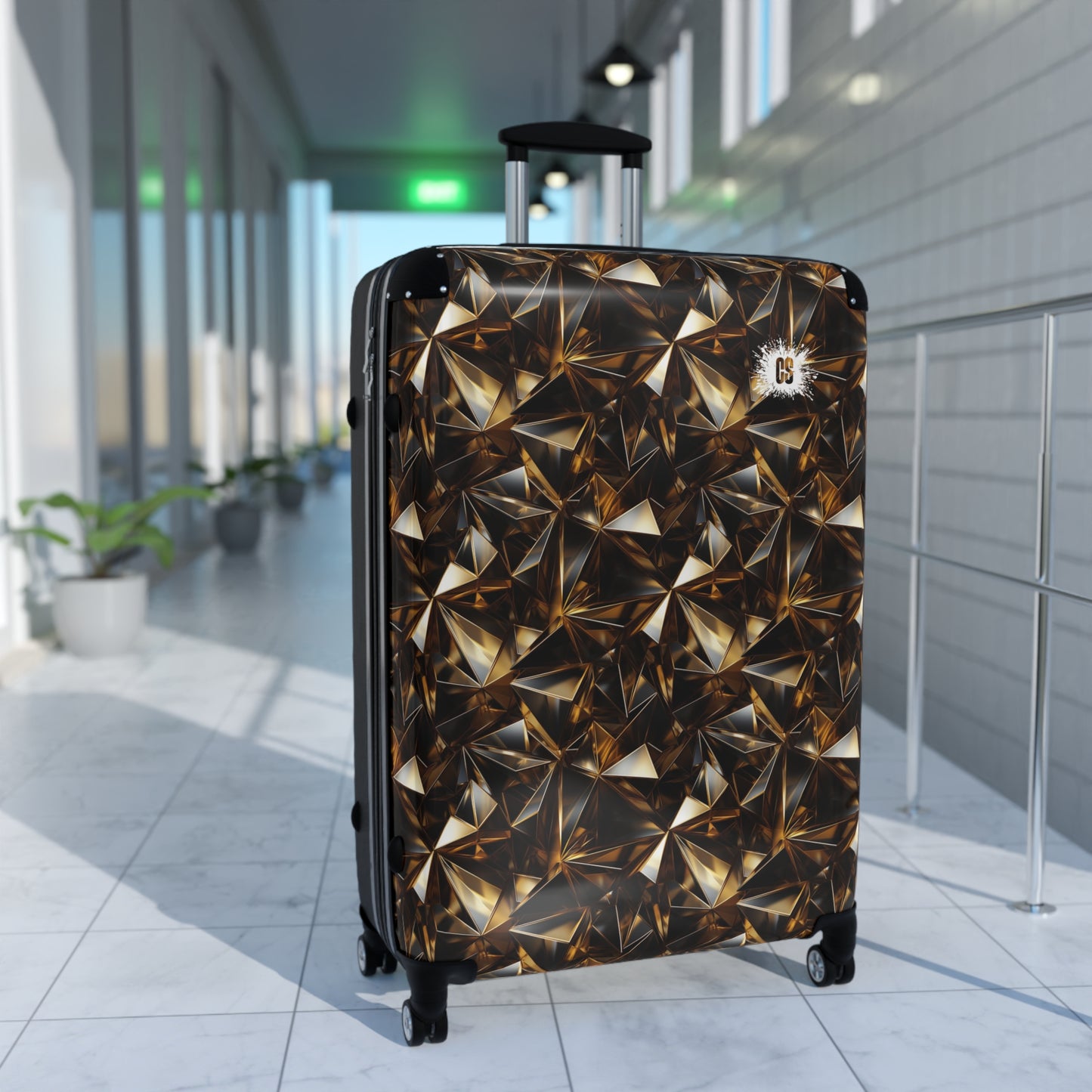 Black & Gold Jewels Suitcase