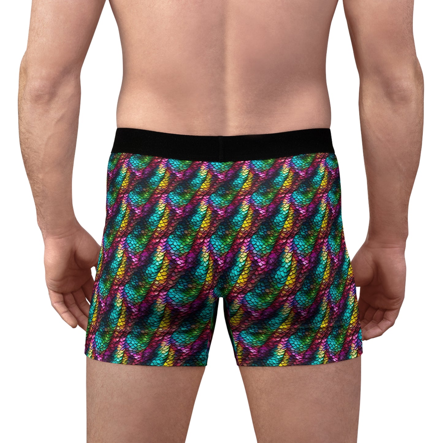 Metallic Reptile Men's Boxer Briefs - Comfortable and Stylish Underwear