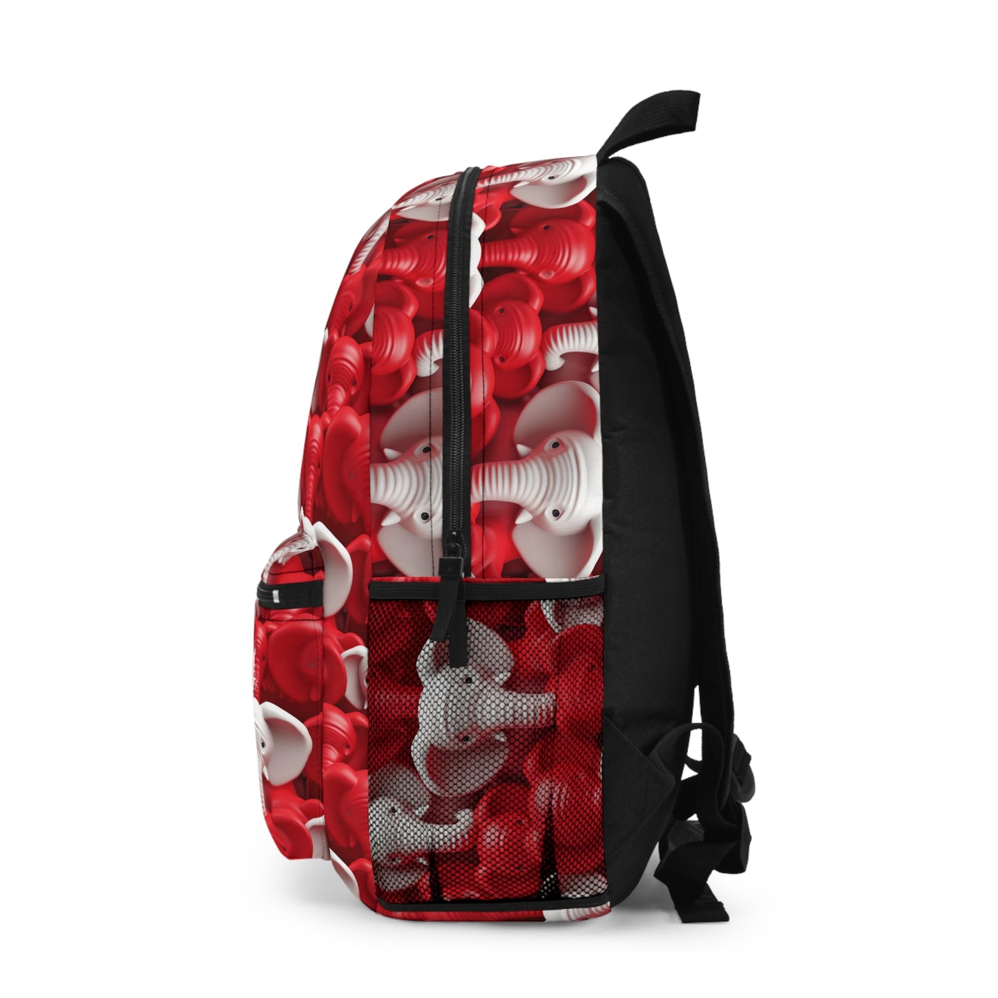 Red & White Elephants Backpack
