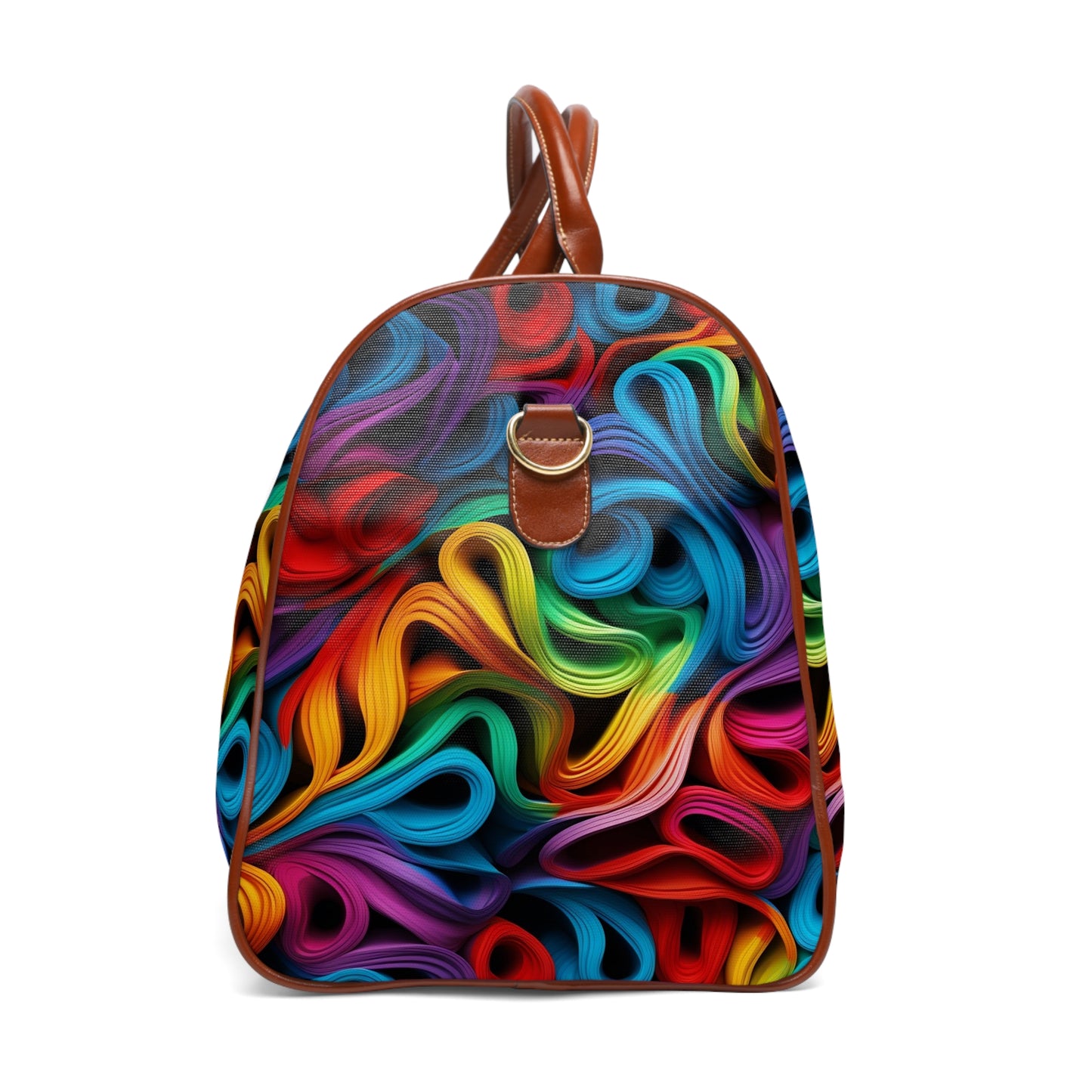Rubber Band Rainbow Waterproof Travel Bag