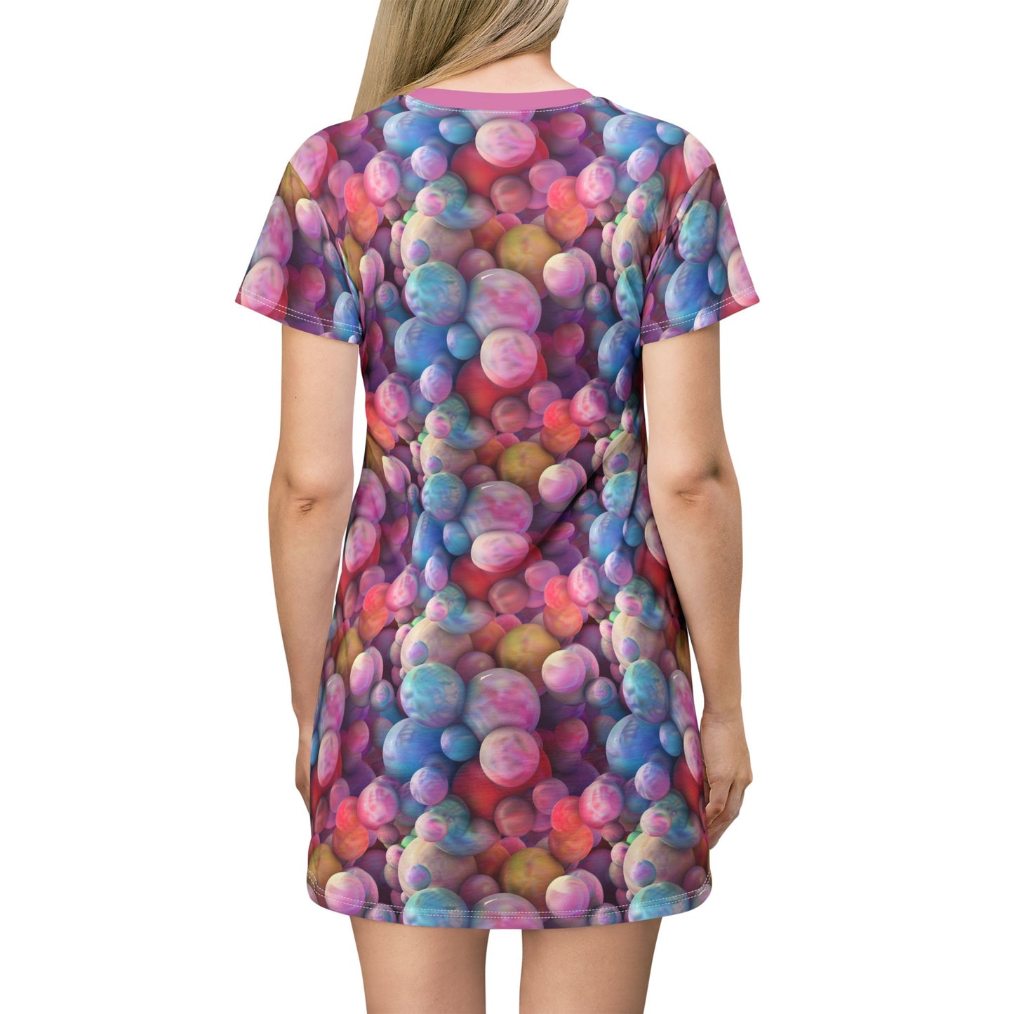 Pastel Marbles T-Shirt Dress