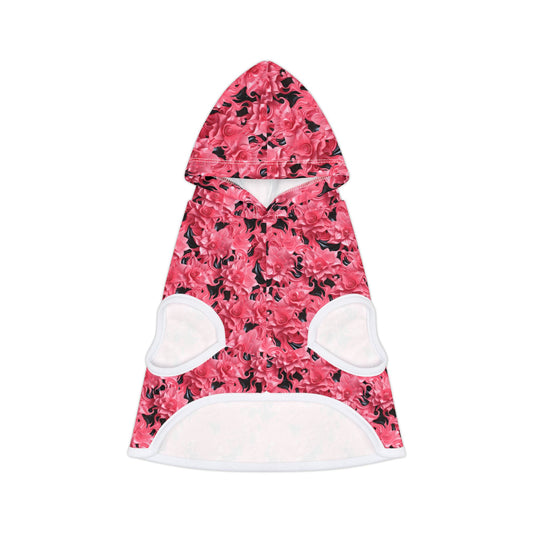 Pink Roses Pet Hoodie