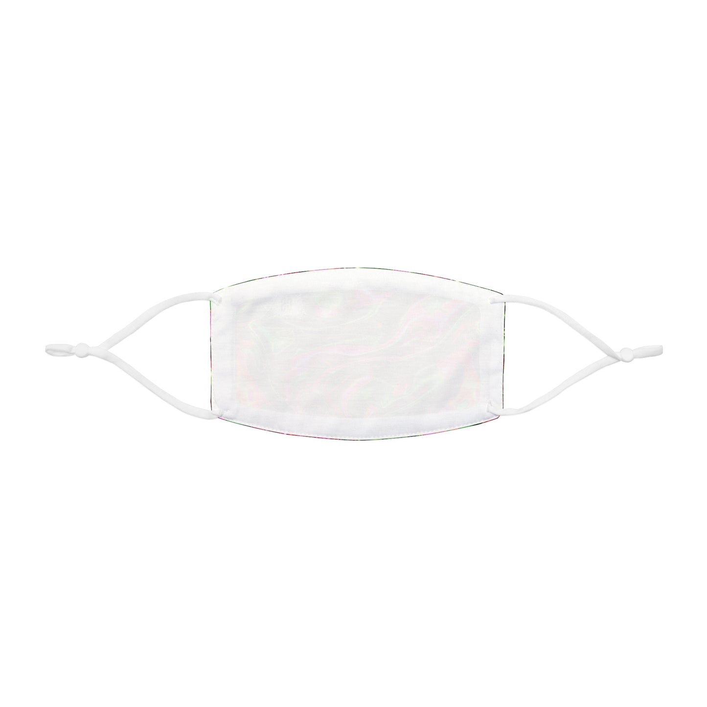 Pink & Green Pearls & Ivy Snug-Fit Polyester Face Mask