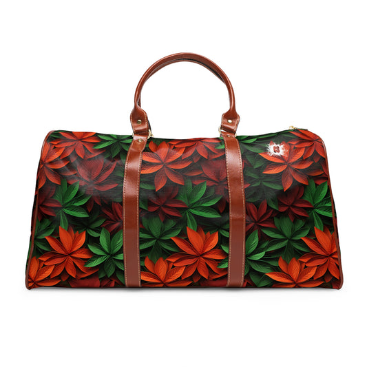 Christmas Bouquet Waterproof Travel Bag