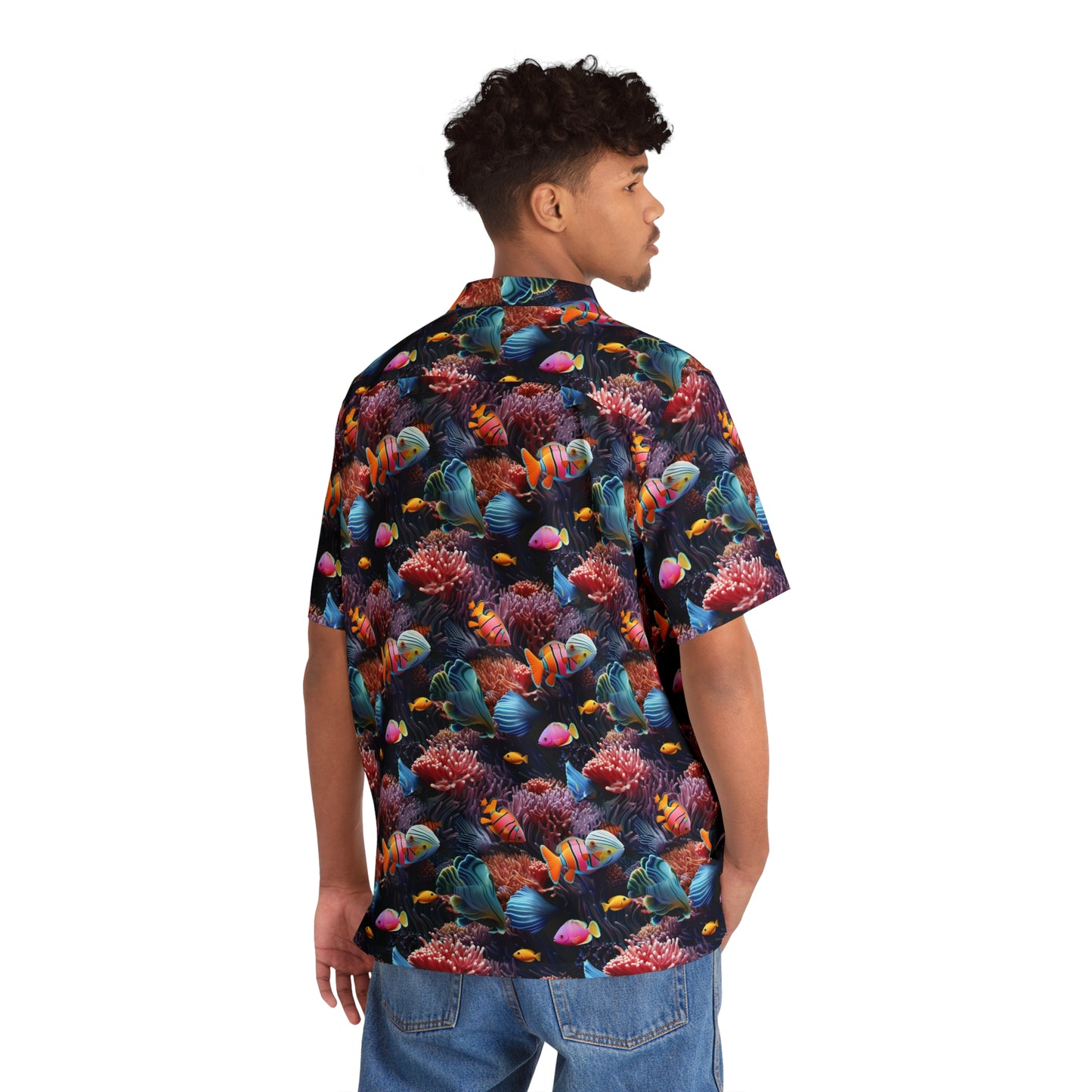 Deep Sea Aquarium Men's Hawaiian Shirt