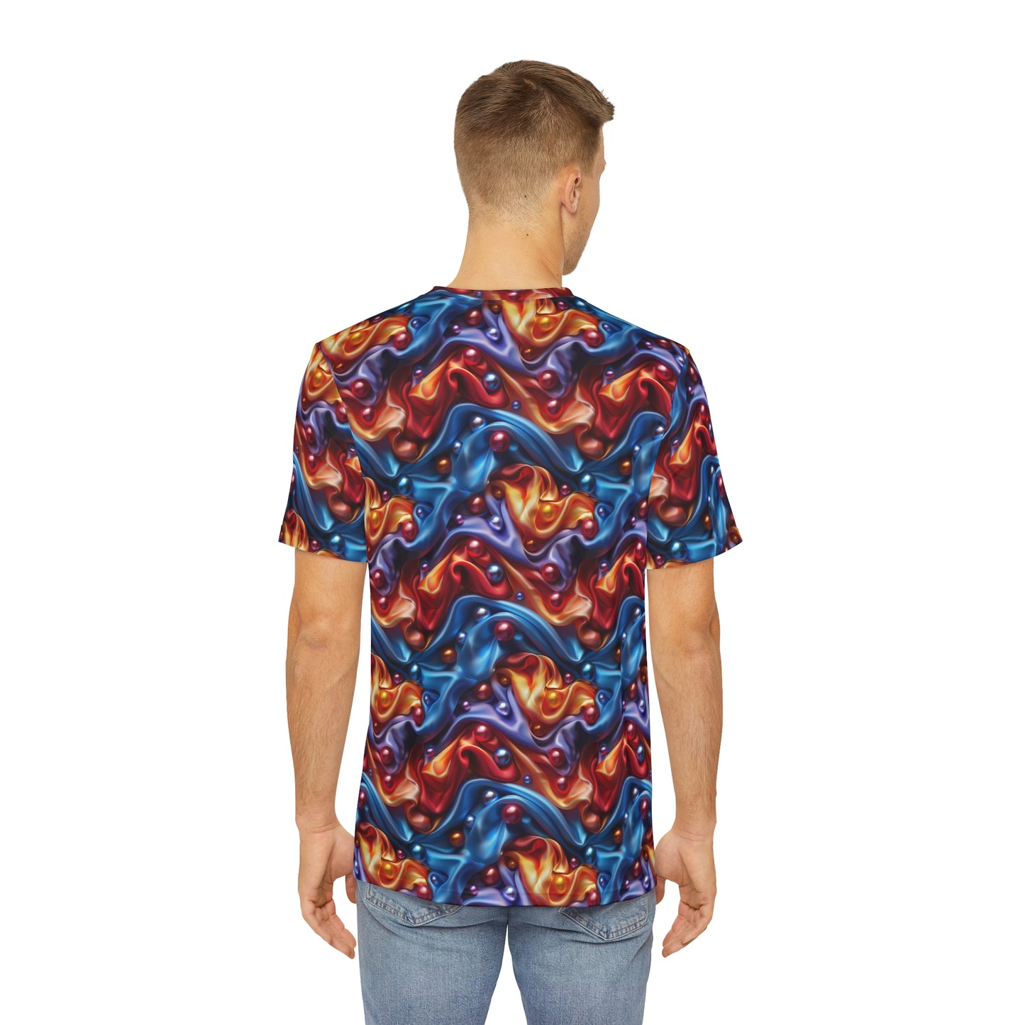 Sartorial Satin & Pearls Men's Polyester Tee