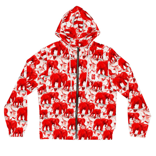 Elephants & Triangles Women’s Full-Zip Hoodie