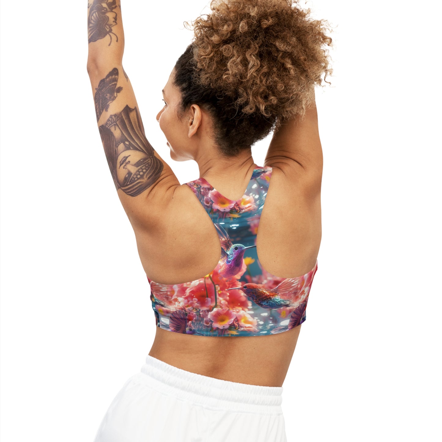 Hummingbird Dance Seamless Sports Bra