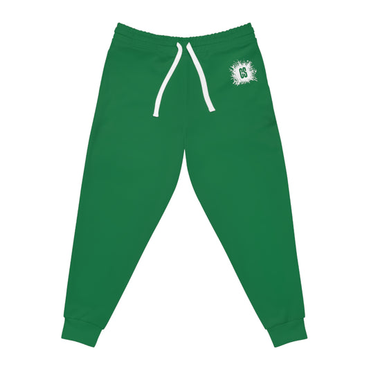 Dark Green Accent Athletic Joggers
