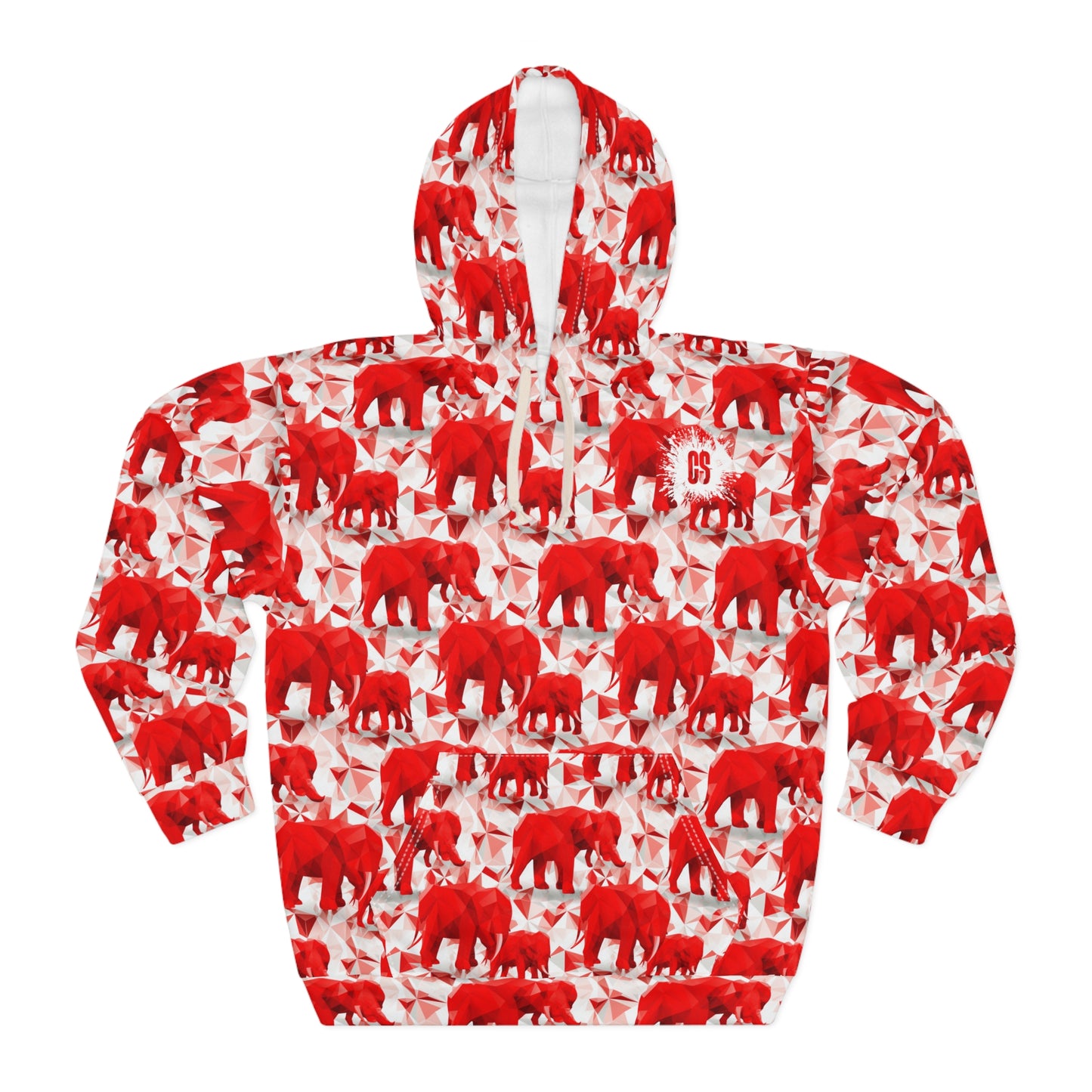 Elephants & Triangles Unisex Pullover Hoodie