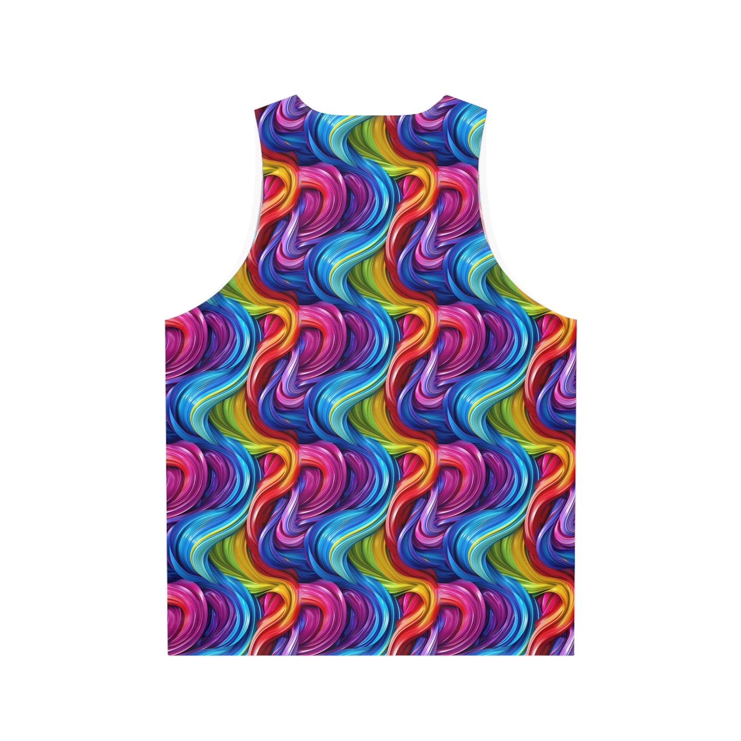 Colorful Paint Swirls Unisex Tank Top