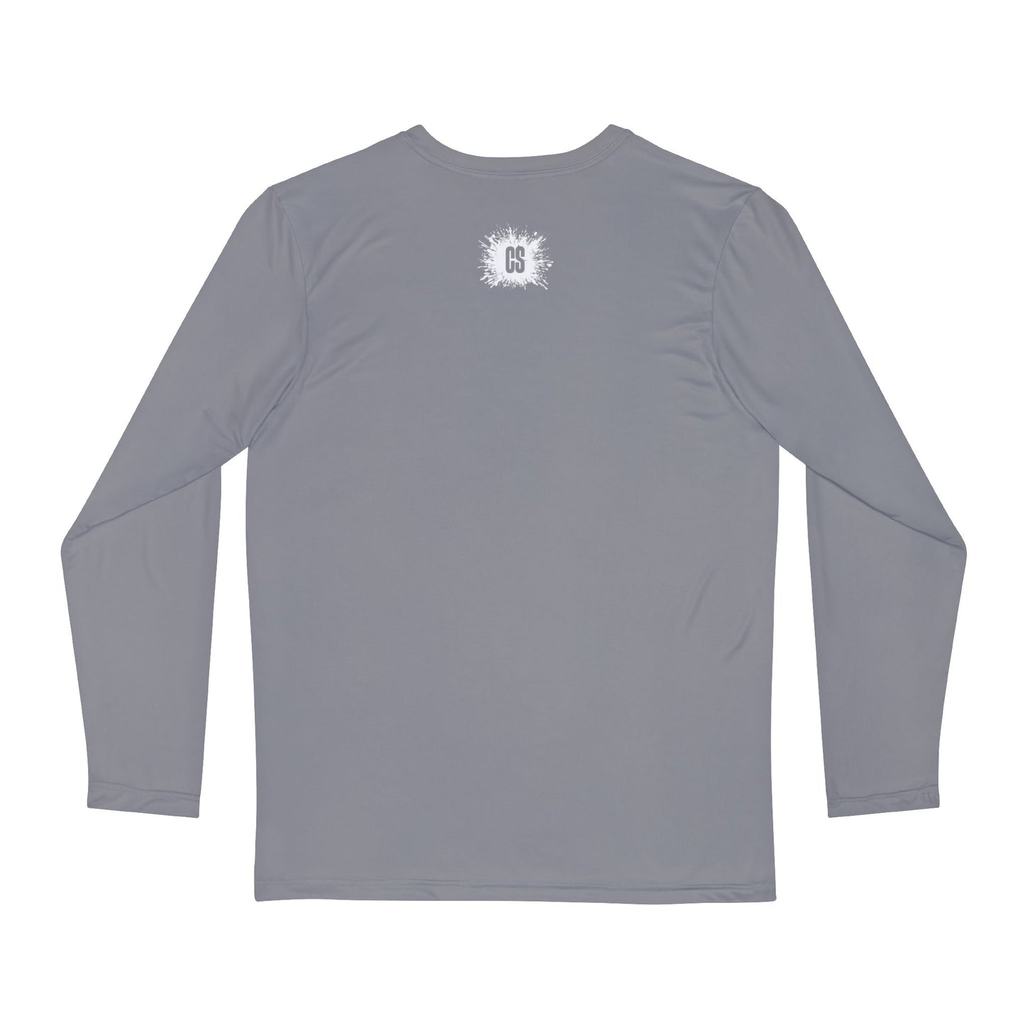 Gray Long Sleeve ColorSplash Shirt - Creative Graphic Tee for Art Lovers