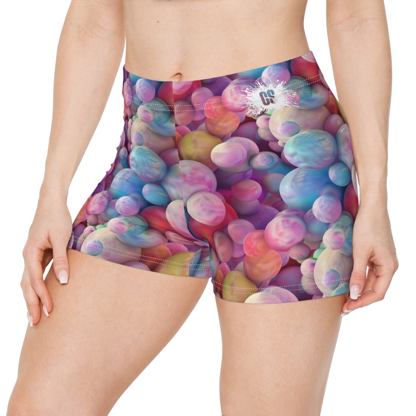 Pastel Marbles Women's Shorts