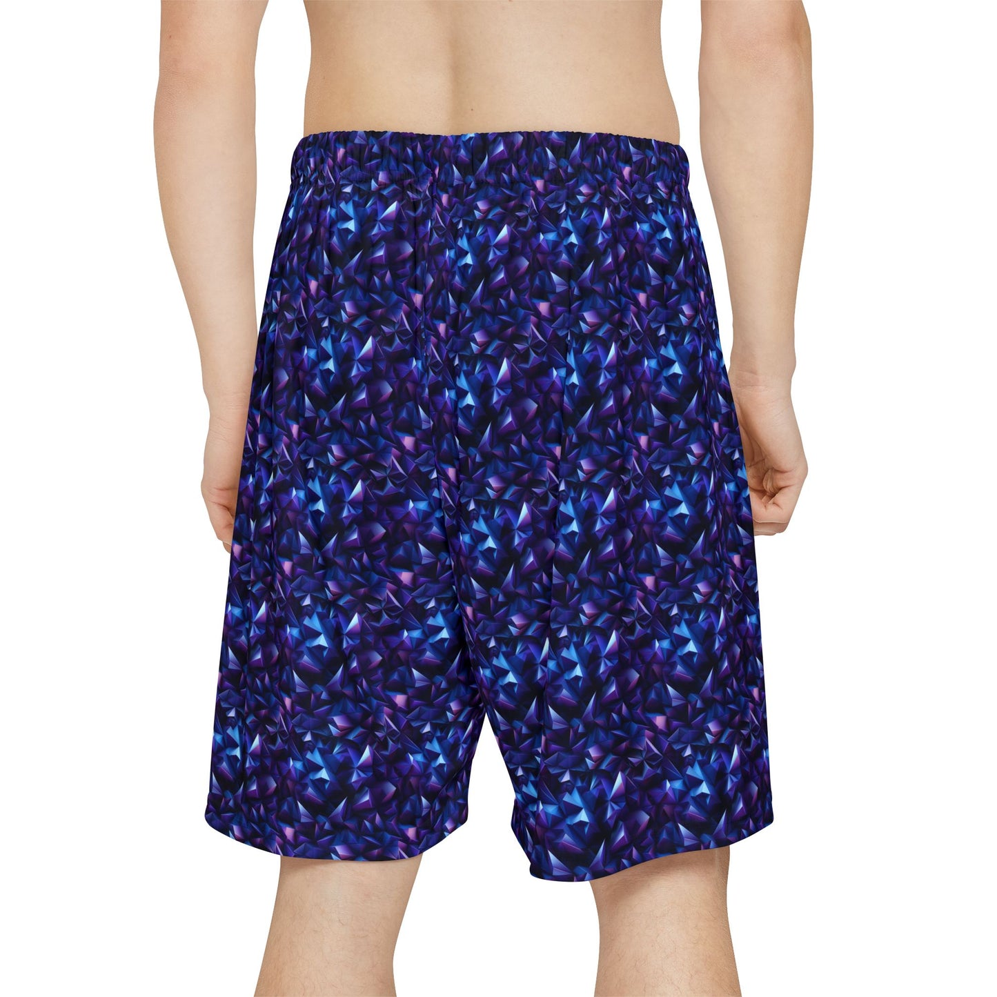 Geometric Purple Men’s Sports Shorts