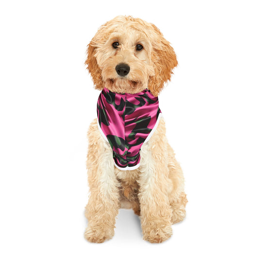 Pink & Green Satin Pet Hoodie