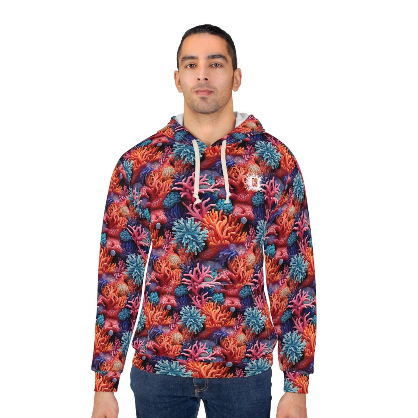 Coral Paradise Unisex Pullover Hoodie