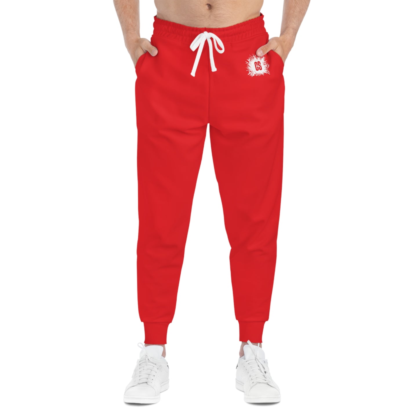 Red Accent Athletic Joggers