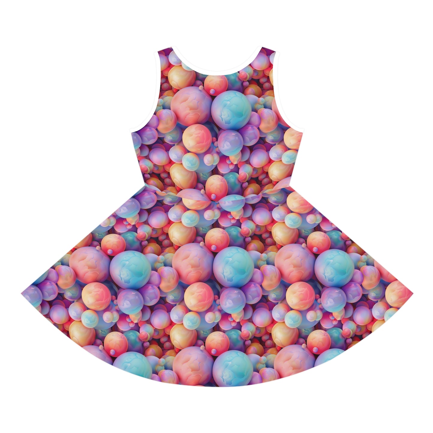 Pastel Jawbreakers Girls' Sleeveless Sundress (AOP)