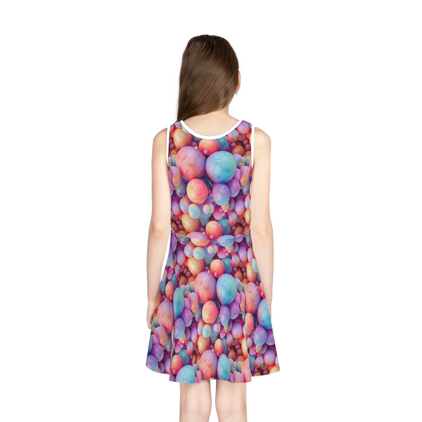 Pastel Jawbreakers Girls' Sleeveless Sundress (AOP)