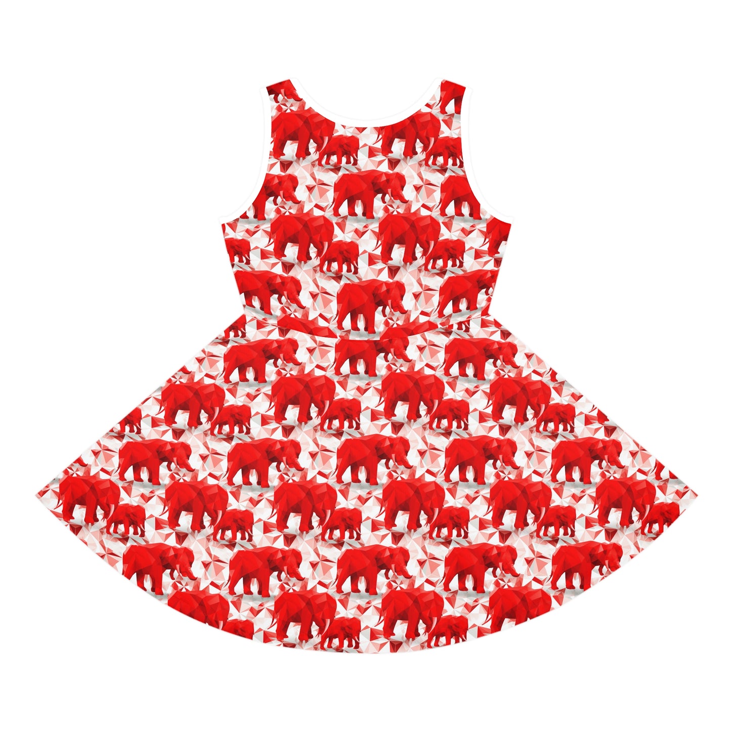 Elephants & Triangles Girls' Sleeveless Sundress