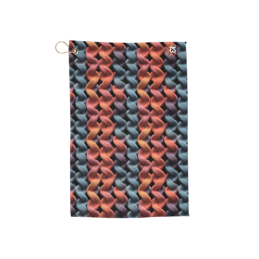 Colorful Lace Lattice Golf Towels with Unique Patterns - Perfect for Golf Enthusiasts