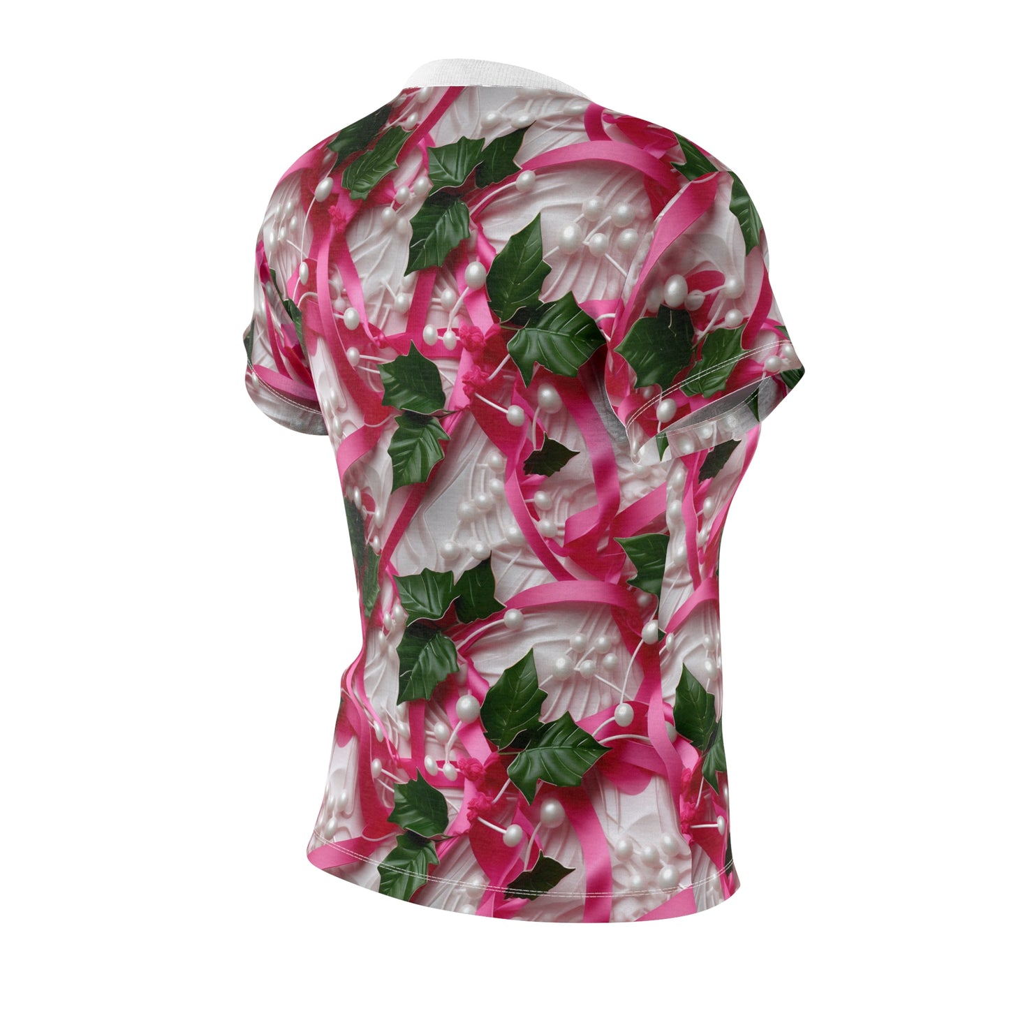 Pink Ribbons, Ivy & Pearls Women's Cut & Sew Tee