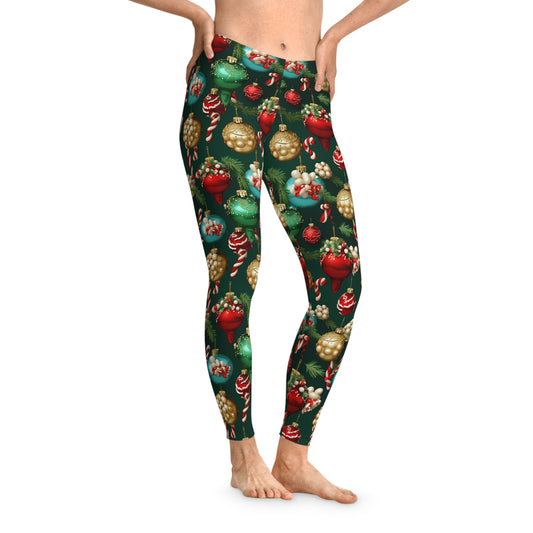 Christmas Ornaments Stretchy Leggings