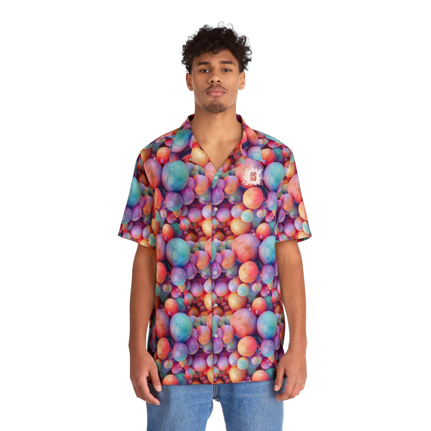 Colorful Jawbreakers Men's Hawaiian Shirt