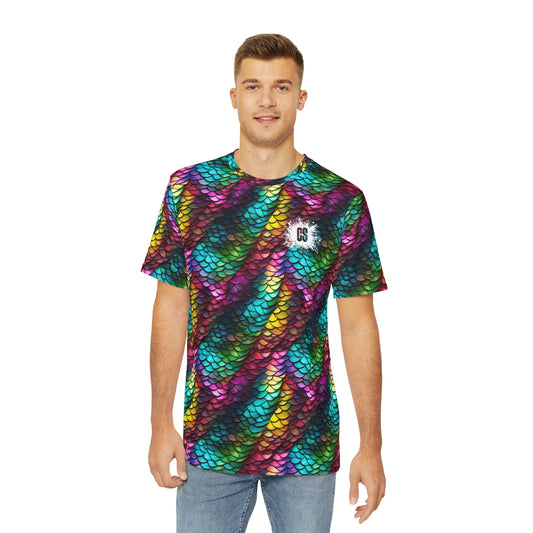 Metallic Reptile Men's Polyester Tee