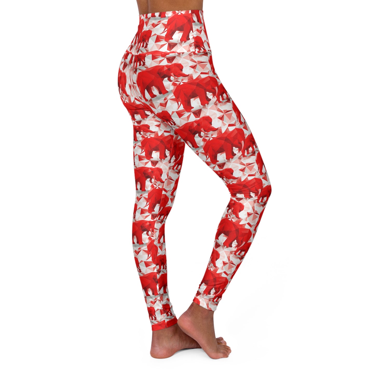 Elephants & Triangles High Waisted Yoga Leggings